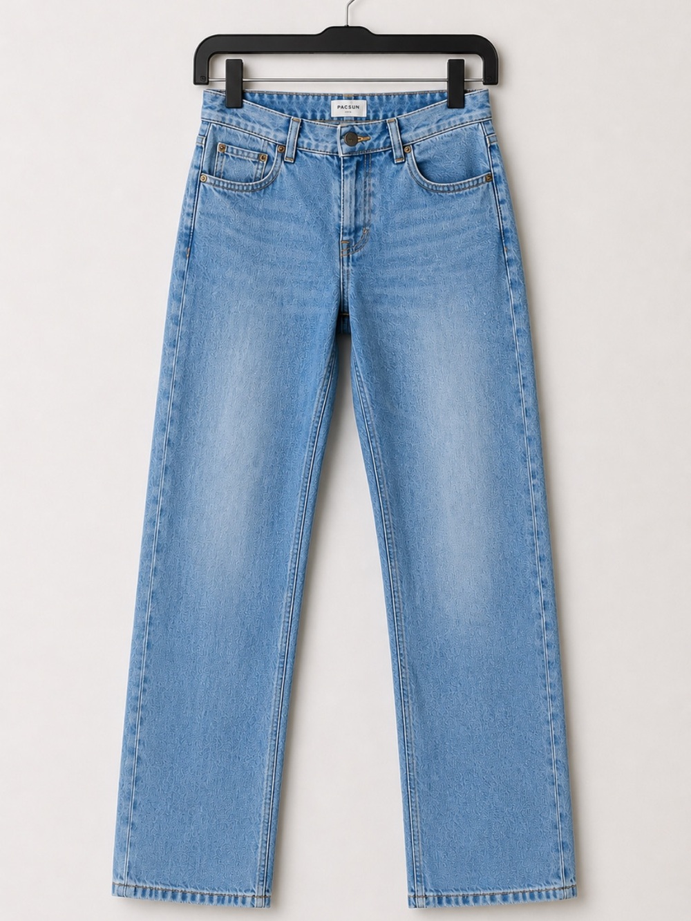 PacSun Jordyn Low Rise Straight Jeans Size 30 Light Wash Y2K Stretch Denim Blue